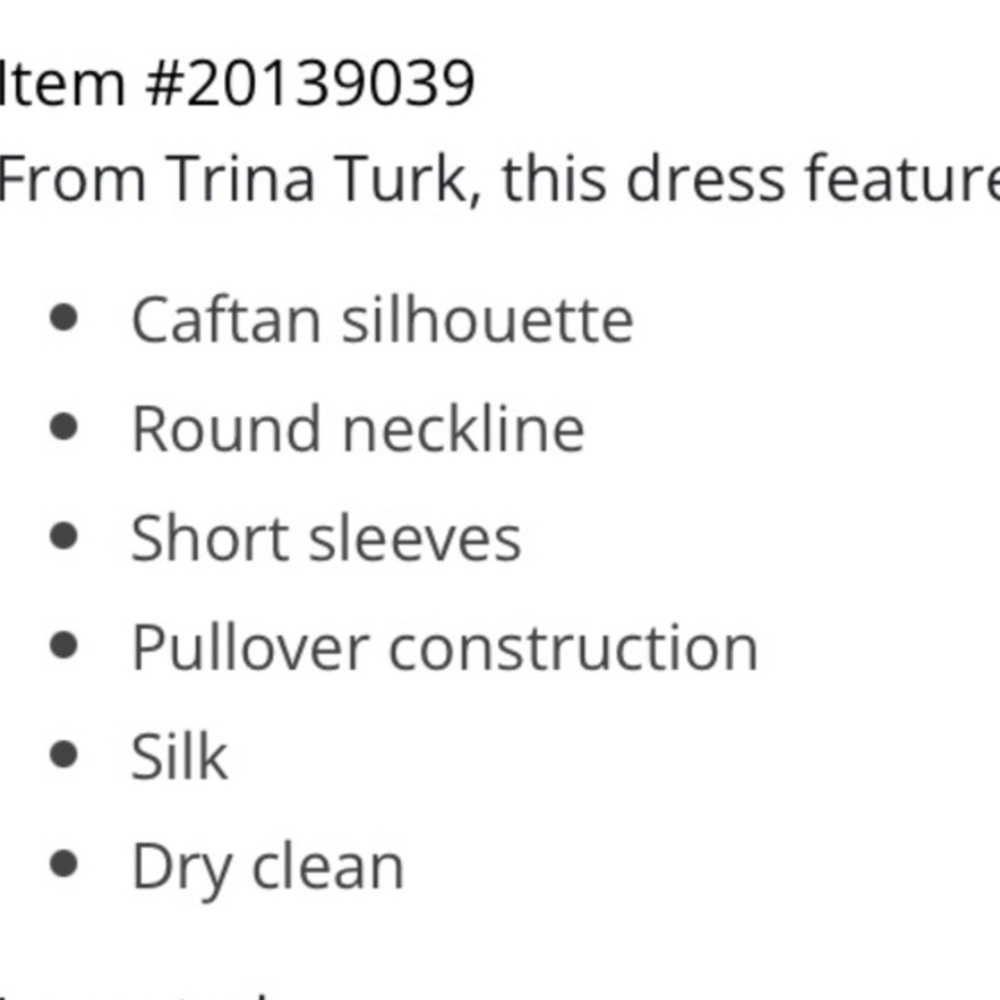 Trina Turk Theodora Silk Caftan Dress π΅xs/s - Picture 11 of 11